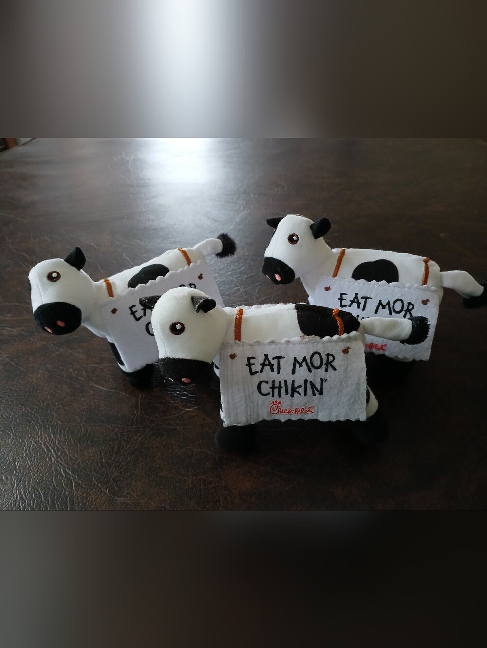 Lot of Three MINI Chick-Fil-A Plush Cows Eat More Chiken